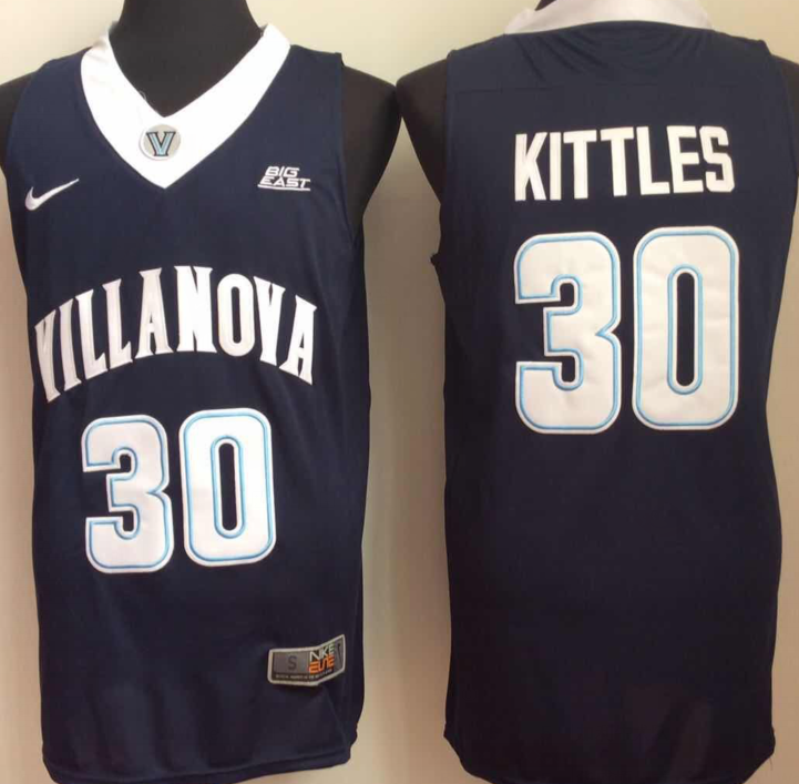 NCAA Men Villanova Wildcats Blue #30 kittles->more ncaa teams->NCAA Jersey